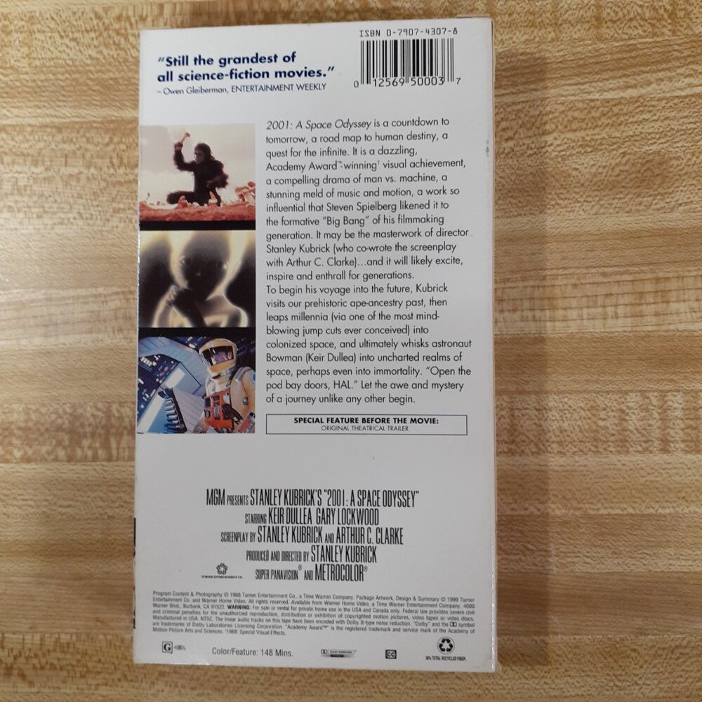 2001: A Space Odyssey VHS Kubrick Collection: Full Frame Cult Classic SCIFI VTG - Picture 3 of 8